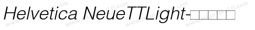 Helvetica NeueTTLight字体转换